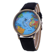 Load image into Gallery viewer, World Map Wristwatch