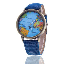 Load image into Gallery viewer, World Map Wristwatch