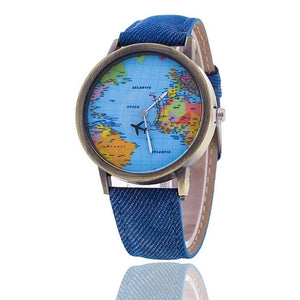 World Map Wristwatch