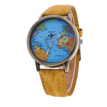 Load image into Gallery viewer, World Map Wristwatch