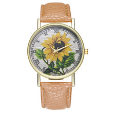 Load image into Gallery viewer, Yellow sunflower Wristwatch