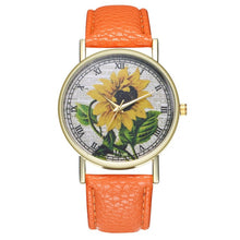 Load image into Gallery viewer, Yellow sunflower Wristwatch
