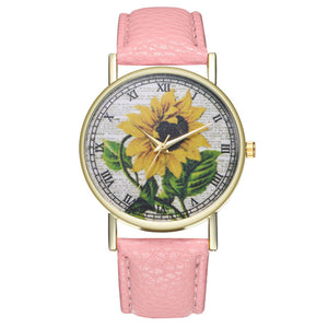 Yellow sunflower Wristwatch