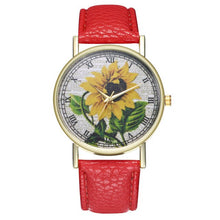 Load image into Gallery viewer, Yellow sunflower Wristwatch