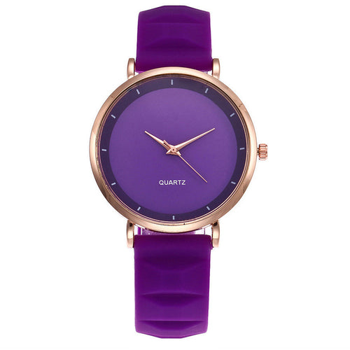 Purple Women Wristwatch