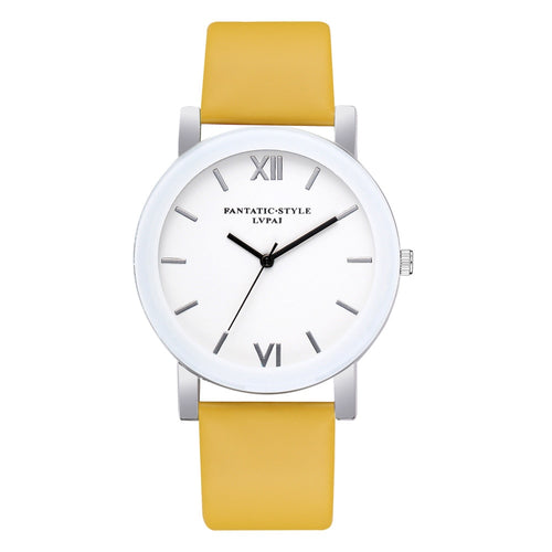 Yellow Lvpai Women Wristwatch