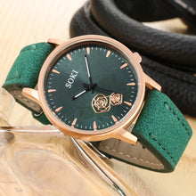 Load image into Gallery viewer, Green Leather Women Watch