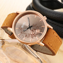 Load image into Gallery viewer, Green Leather Women Watch