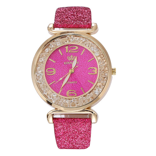 Hot Pink Women Wristwatch