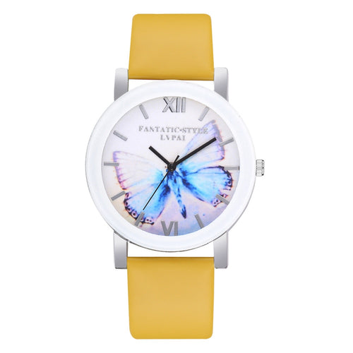 Butterfly Pattern Women Wristwatch